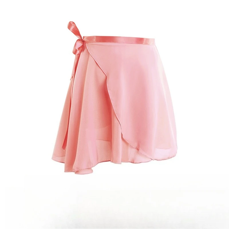 Ballet Wrap One Piece Chiffon Dance Skirt Tie Waist Sheer For Daily Practice Training Performance Flowy Lightweight Dancewear view 3