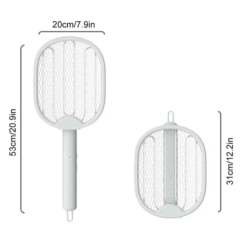 Xiaomi-Mijia Assassino do Mosquito Elétrico Dobrável, Armadilha Swatter Fly, USB Recarregável, Raquete de Mosquito Portátil, Assassino de Insetos, 3000V