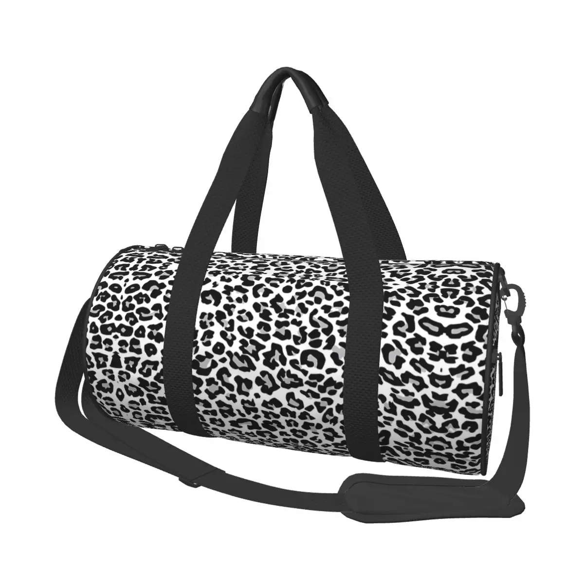 Leopard Print Sports Bags Animal Cat Roar Wild Luggage Gym Bag Large Capacity Retro Handbags Couple Custom Oxford Fitness Bag