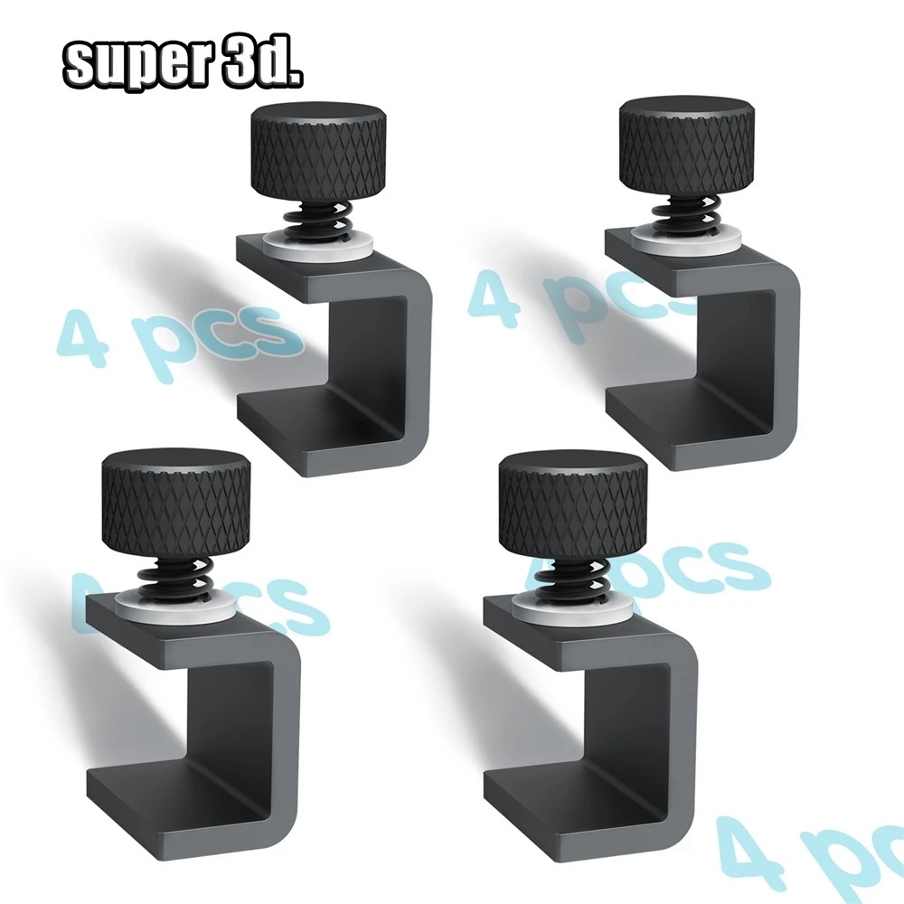 4/8Pcs For Ender 3/Pro/V2/3S/Ender 5/CR-10,CR-20 PRO,CR-10S Pro Glass Bed Clips Clamps Adjustable Heat Bed Fixed Clips 4/8Pcs