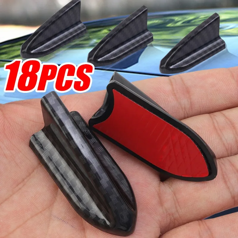 

Car Roof Shark Fins Spoiler Sticker Universal Auto Modification Accessories Shark Fins Spoiler Wing Antenna Adhesive Decoration