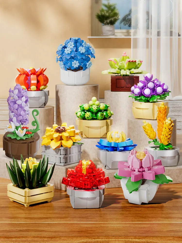 ตัวต่อกลางต้นไม้ KAVO ชุดปลูกต้นไม้จิ๋ว DIY สวนต้นไม้แสนโรแมนติก ตัวต่อแบบจำลอง ชุดตัวต่อสำหรับเด็ก ของเล่นเด็กผู้หญิง