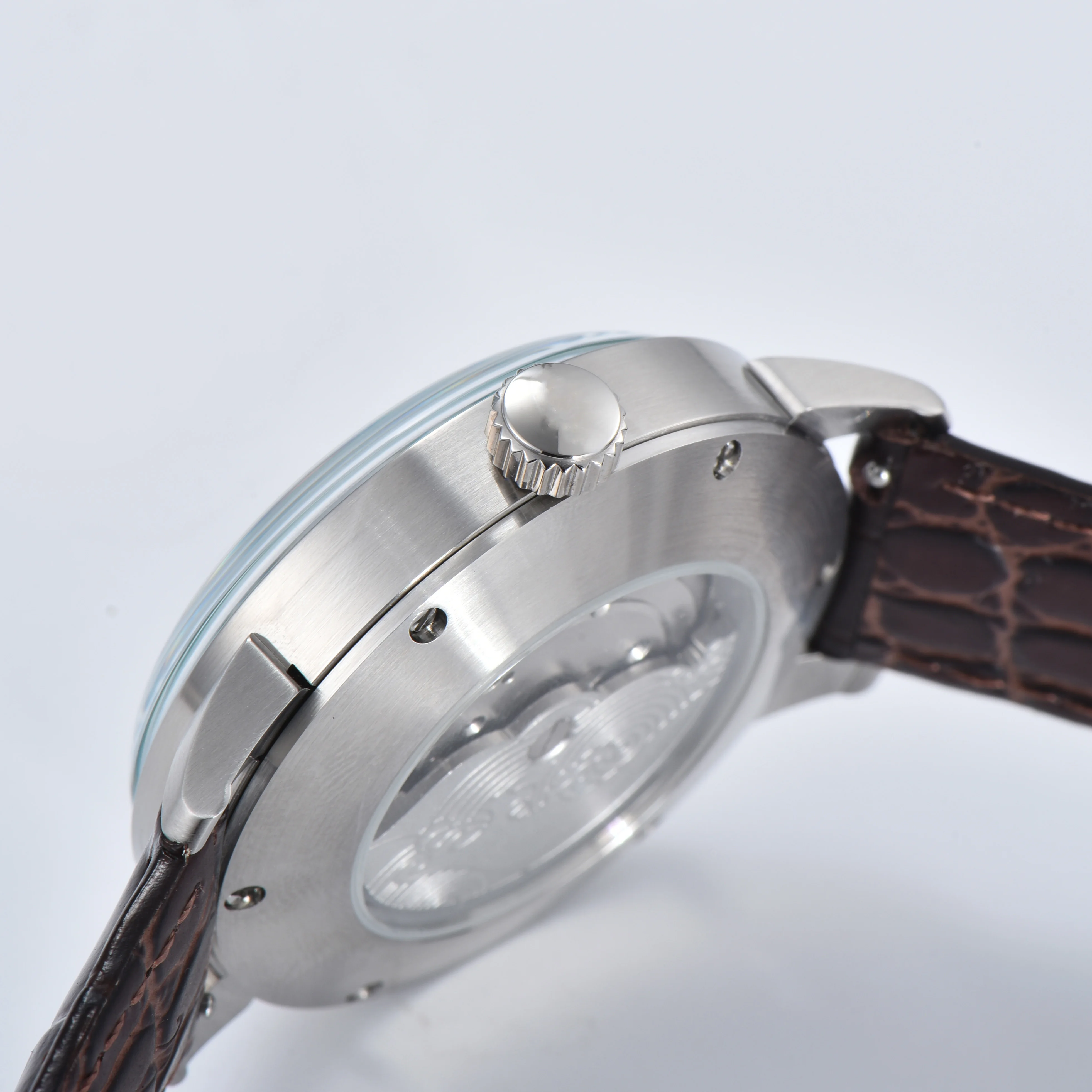 Мужские механические часы 42 мм, волнистый зеленый светящийся циферблат, роскошное сапфировое стекло, автоматические часы MIYOTA 8215, водонепроницаемые часы 10ATM