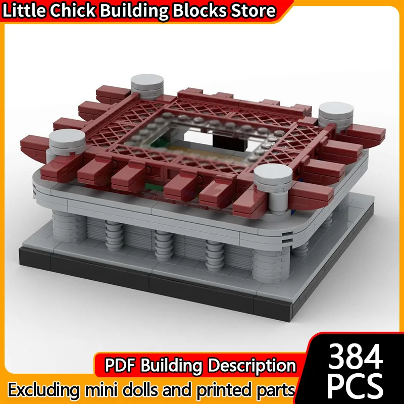 

Модель City Street View MOC, строительные кирпичи, Милан Сан Сиро, стадион, модульная технология, детские праздничные подарки, сборка игрушек, костюм