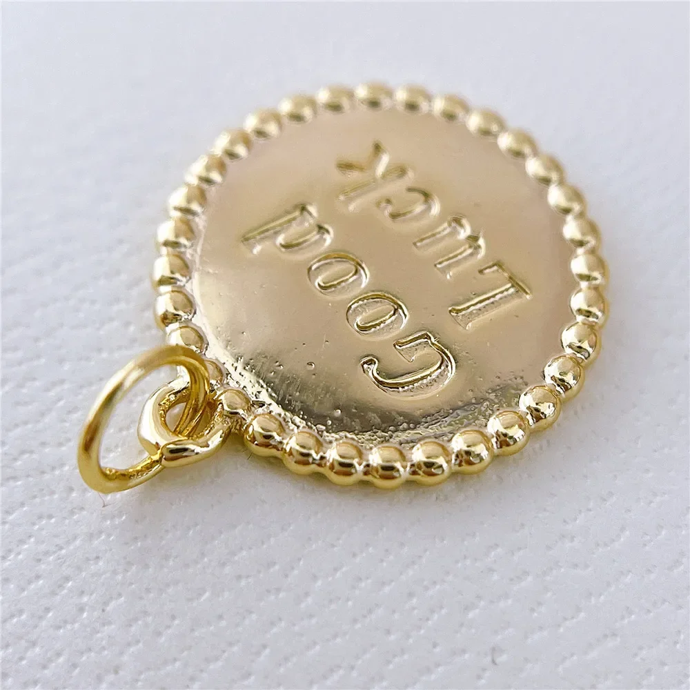 

1PCS real 18K Gold plated jewelry accessories charms pendants DIY bracelet necklace making jewelry findings