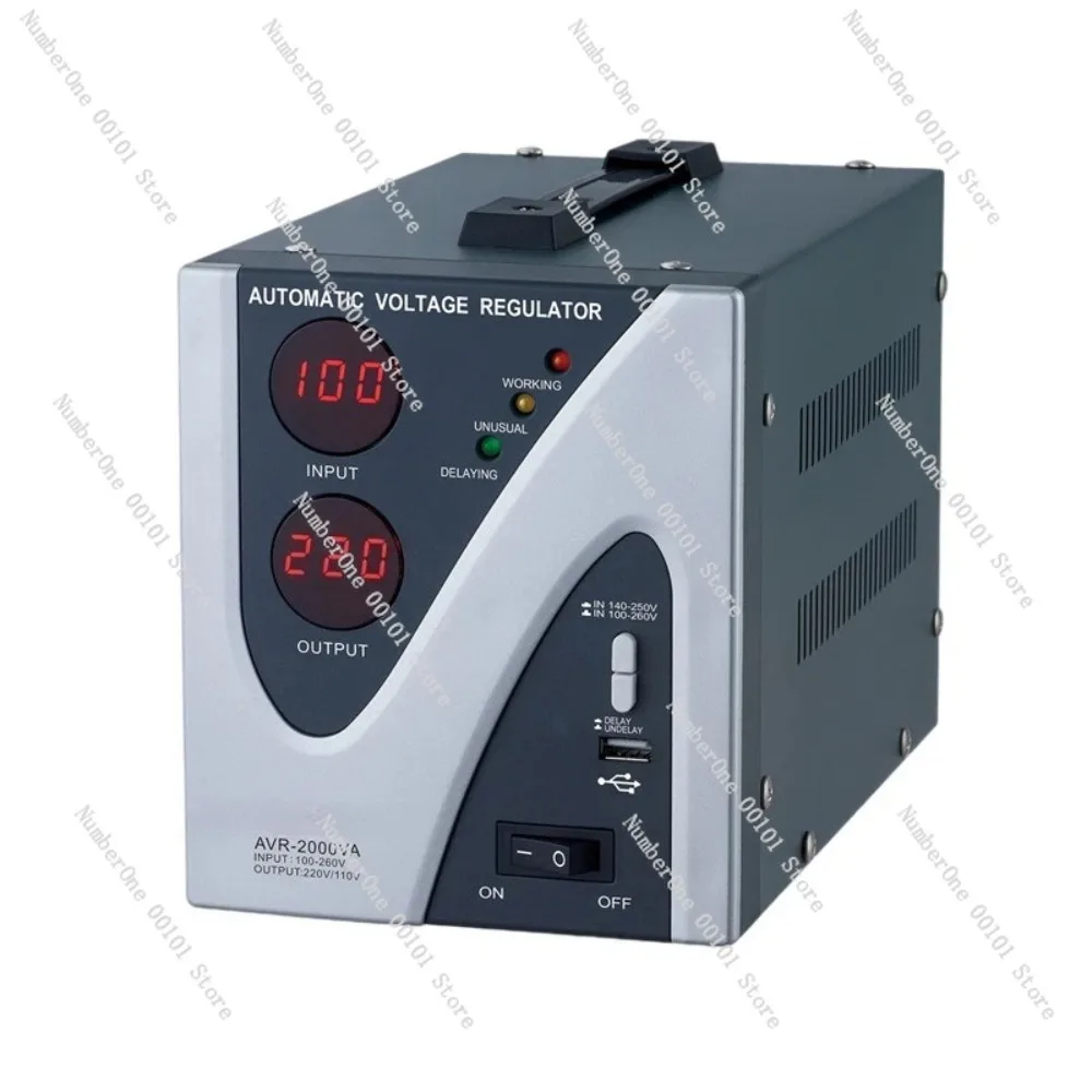 AVR-2000VA automatic AC voltage regulator 220V, voltage regulator for household refrigerators and air conditioners