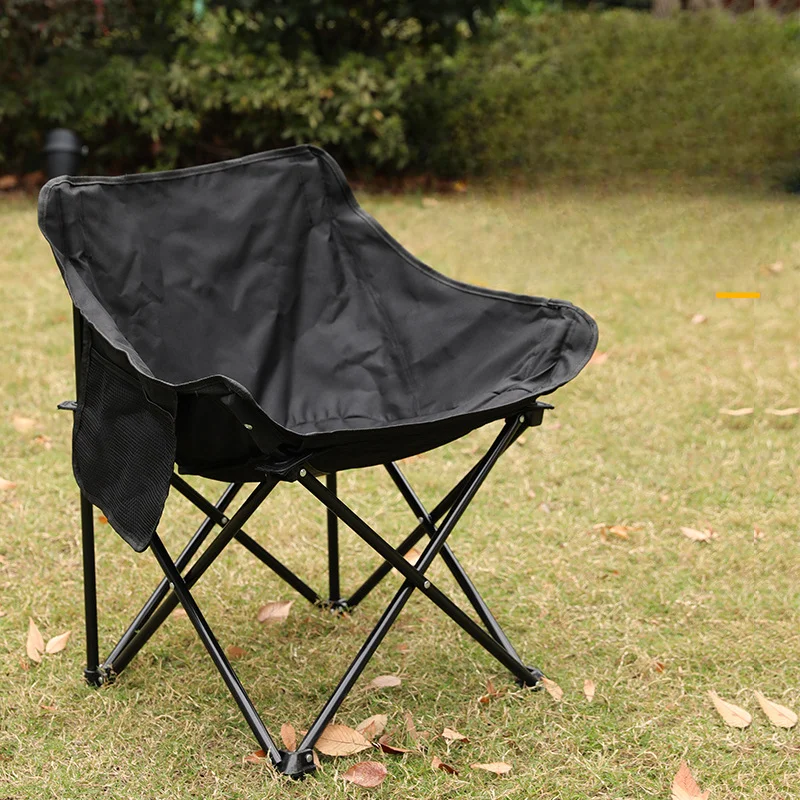 New Outdoor Folding Chair Stable And Portable Backrest Fishing Director Chair Beach Lounge Chair Camping Moon Chair