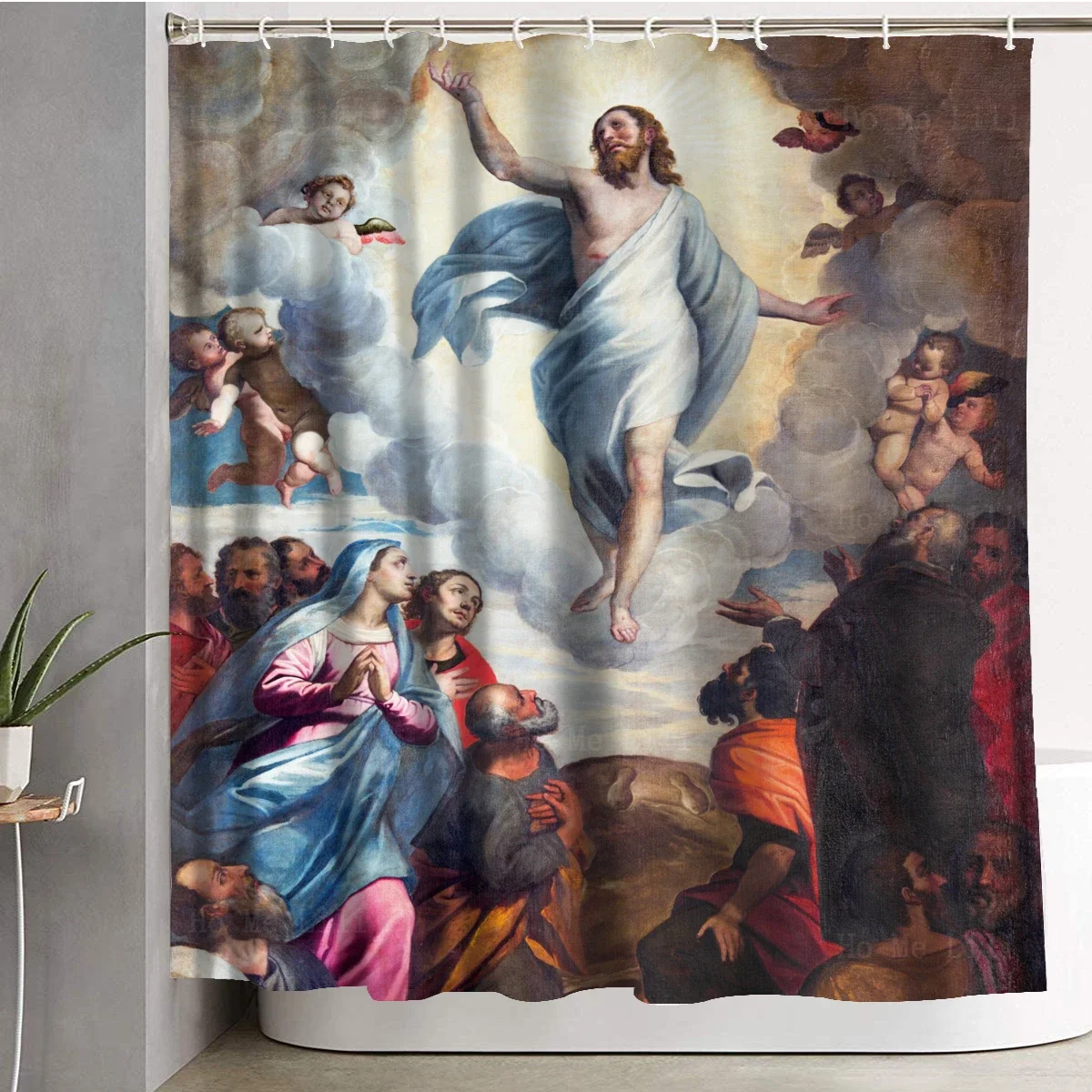 Chalice Eucharist Solemnity Ascension Of The Lord The Hospitality Of Abraham Shower Curtain By Ho Me Lili For Bathroom Decor