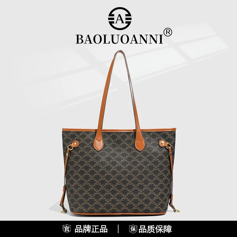 Bolsa tote feminina feita de couro premium, qualidade sofisticada e aparência diária da moda de Paris