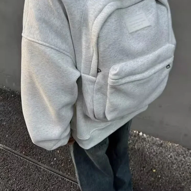 Hooded sweatshirt 2025 autumn collection new men's sports and casual fashion style with loose shoulder sleeves, simple top