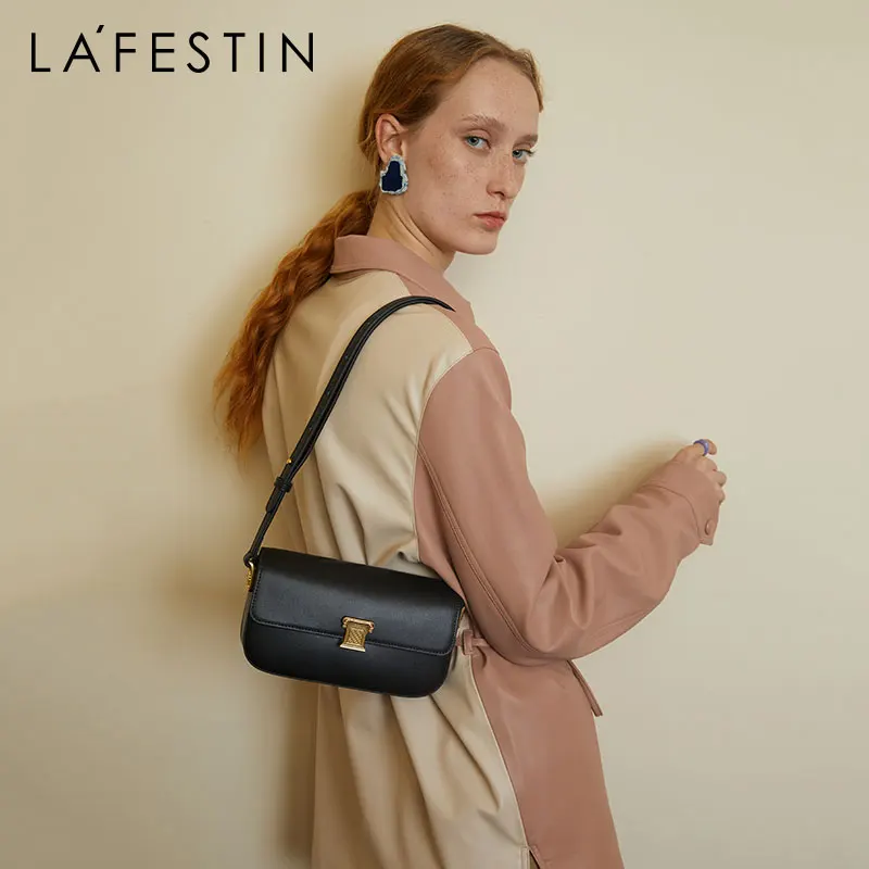 LA FESTIN 2023 New Shoulder Crossbody Bag Handbag Women Leather Bag Small Square Bag Ladies Popular Designer Fashion Bags