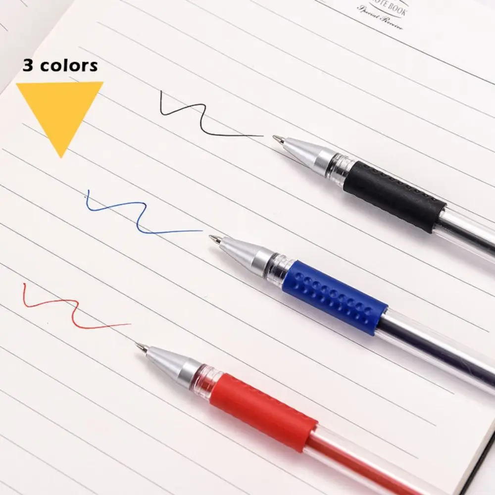 

Набор из 10 классических гелевых ручек 0,5 мм: быстросохнущие, для плавного письма, черные/синие/красные чернила, инструмент для письма для студентов