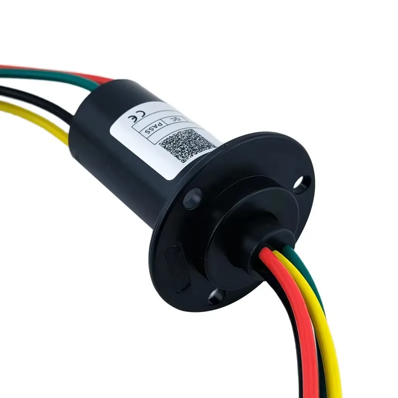 

4-way 30A High Cur rent Servo Motor Slip Ring 30mm OD with Electrical Contacts Contact Materials Rotating Collector Ring