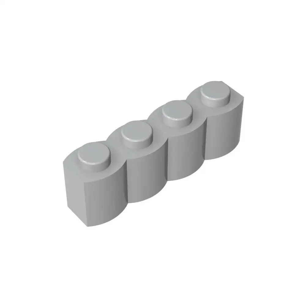 Gobricks 50 peças 30137 moc acessórios tijolo especial 1x4 peças de palalisada blocos de construção brinquedos educativos modelo de aprendizagem prática