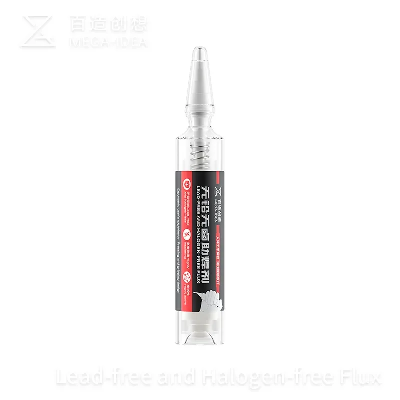 QIANLI MEGA-IDEA 10ml Flux for Repair Welding of Lead-Free and Halogen-free Electric Soldering Iron Push on Design