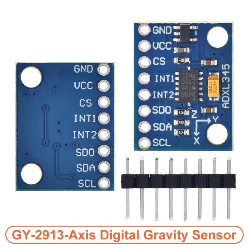 TZT 1/3PCS GY-291 ADXL345 Module IIC/SPI image 2