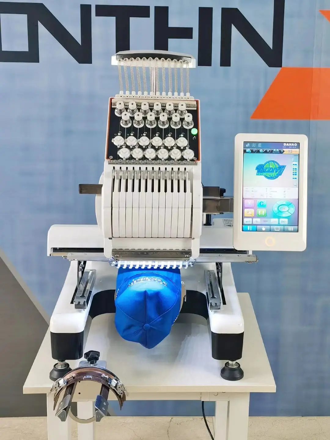 15 Needles Computer Single Head Hat Dahao Embroidery Machine Control System Embroidery Machine for Home Using