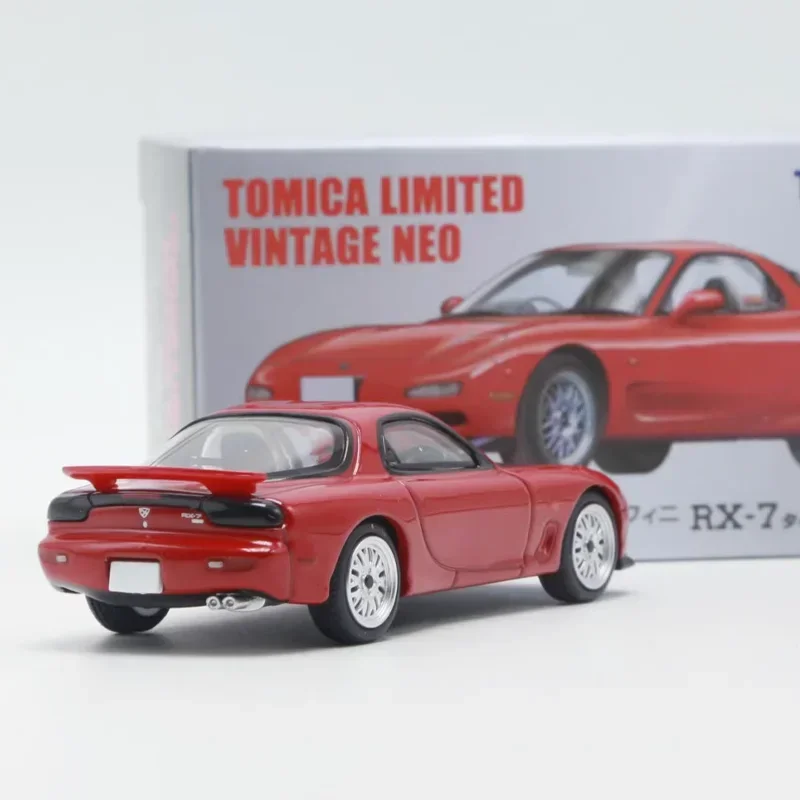 TAKARA TOMY TOMYTEC Tomica 1/64 TLV-N177c Mazda MAZDA RX-7 RS czerwony aluminiowy silnik zabawkowy odlewany metalowy model prezenty