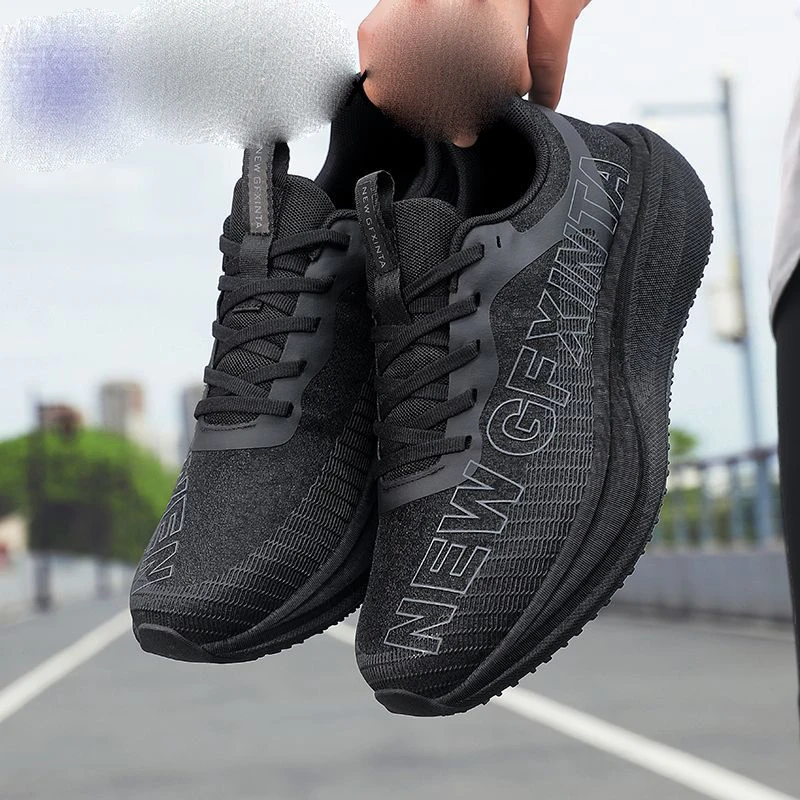 

Neutral Summer Running Shoes Lightweight Mens Womens Fashion Sneakers Trainers Breathable Elastic Lace Up Sneakers
