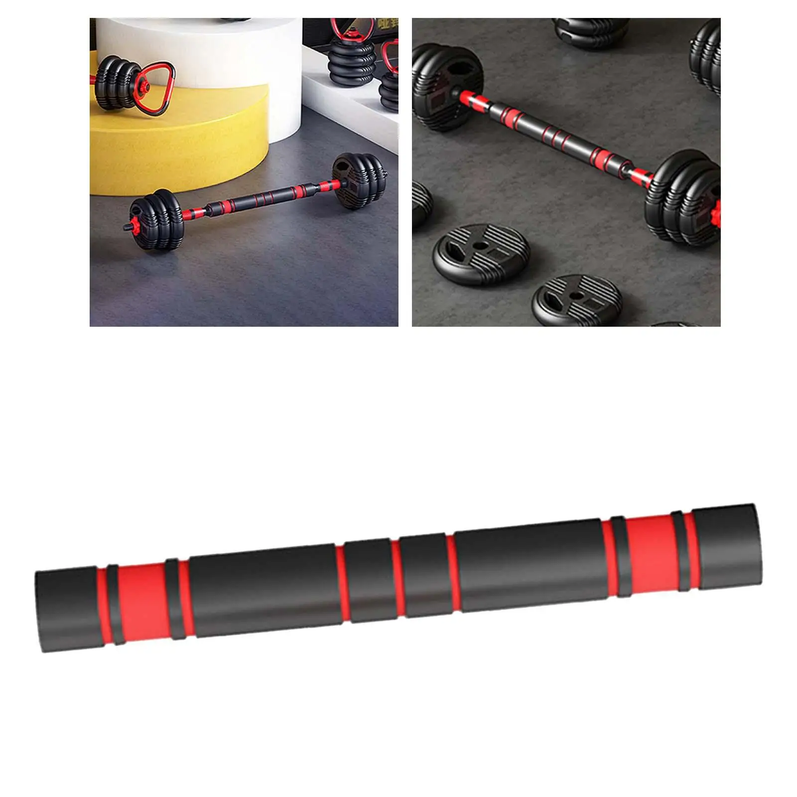 Dumbbell Extension Bar Adapter Dumbbell Handlebar for Gym Training Workout