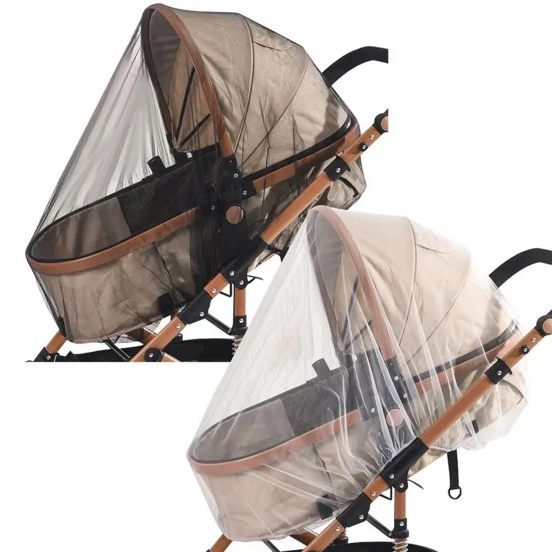

Baby Net 2X Stroller Cover Travel-Friendly Breathable Lightweight Portable Sun Protection For Strolling Nursery Car Travel