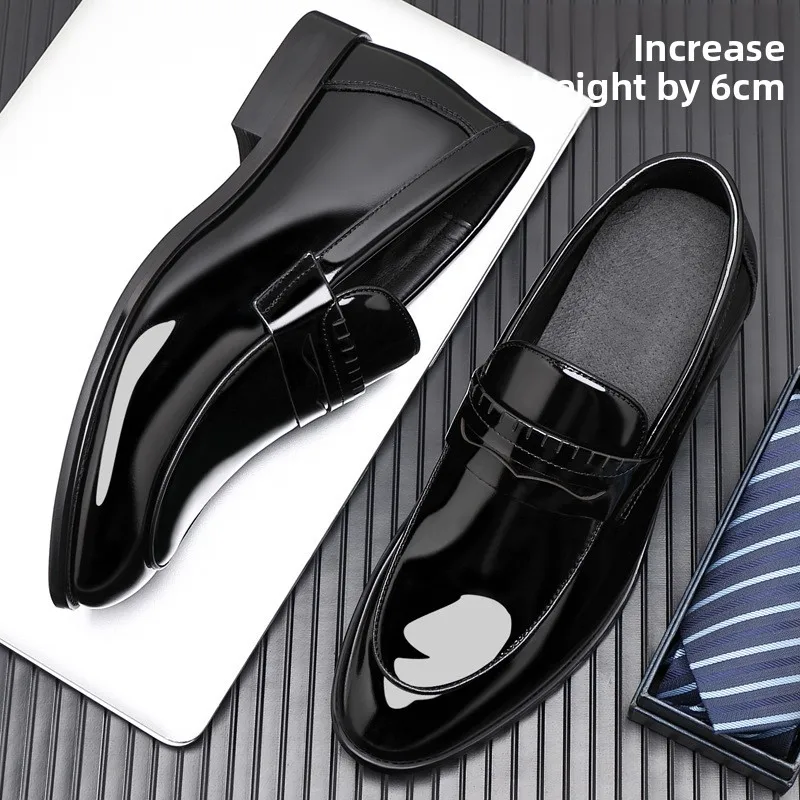 حذاء بدون كعب للرجال من جلد البقر حذاء رسمي من الجلد للرجال #1