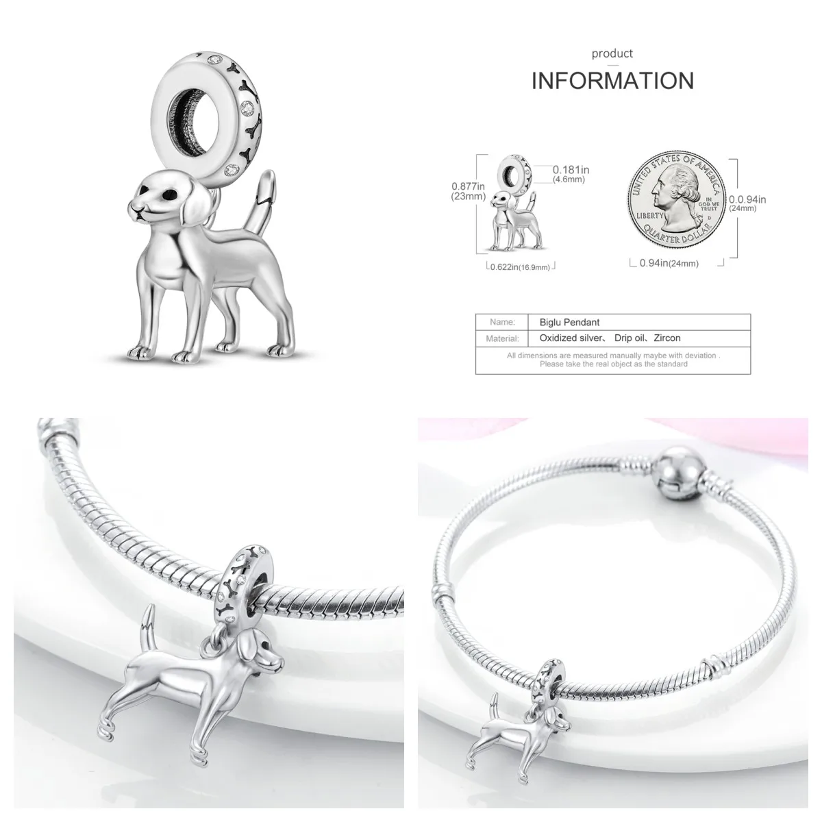 Fit Pan 925 Original Bracelet  Animal Series  Charm For Women Jewelry DIY Beads  New Items
