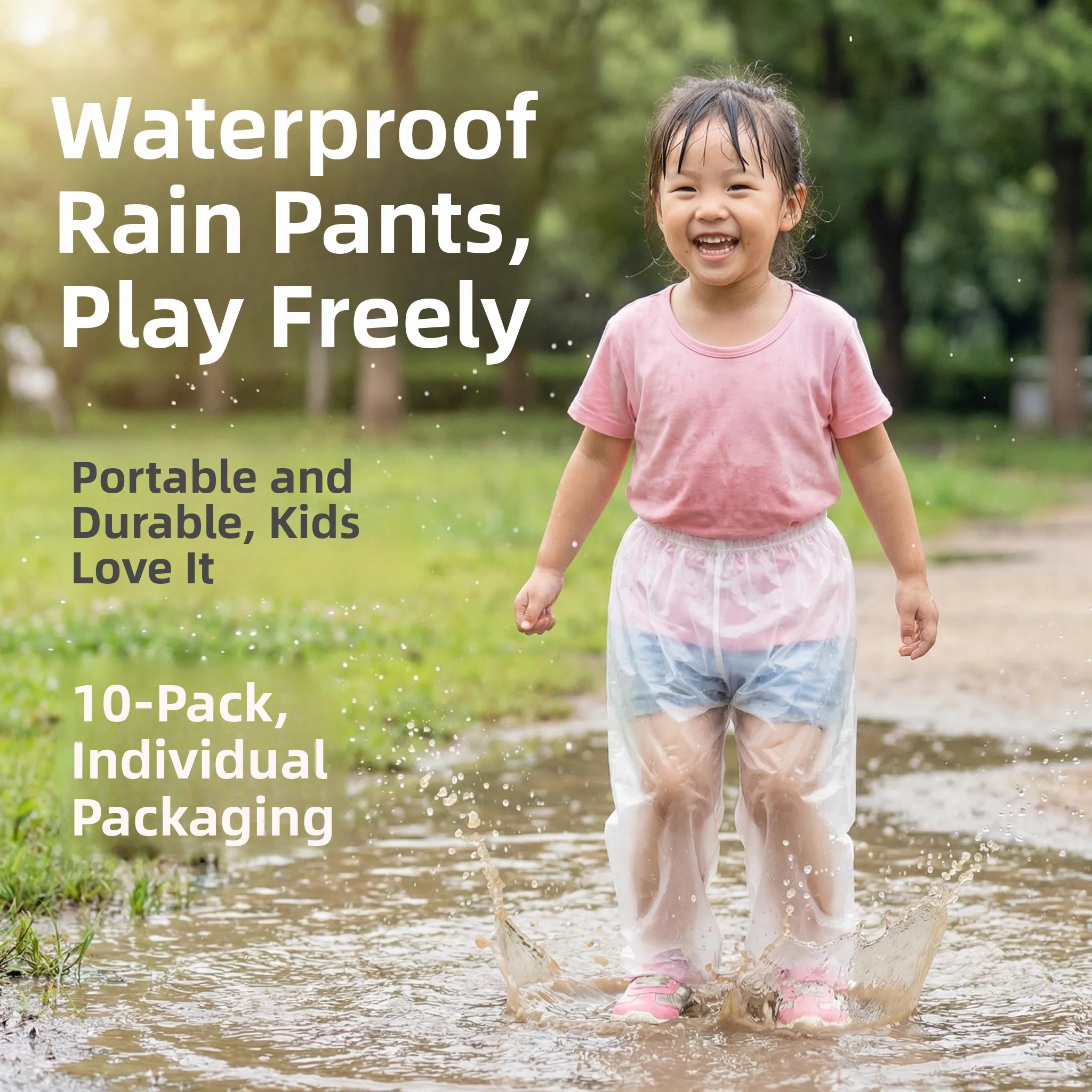 New Thickened Lightweight Portable Children's Beach Wet Suit Pants Waterproof Child-Friendly One-Time Use Seafood Gathering