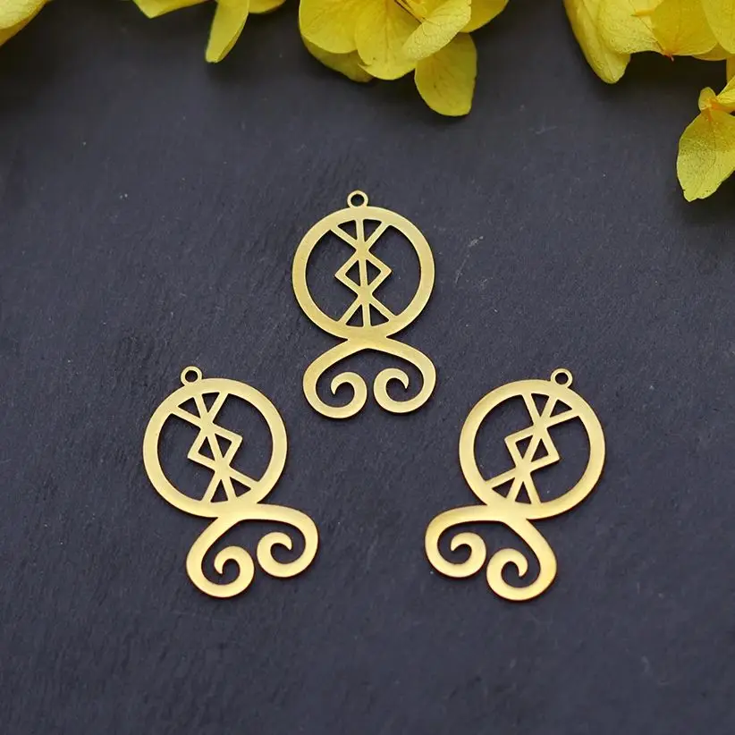 

3pcs Rune of Protection Troll Cross Charms Pendant Trollkors Nordic Magical Symbol Scandinavian Amulet Jewelry diy Accessories