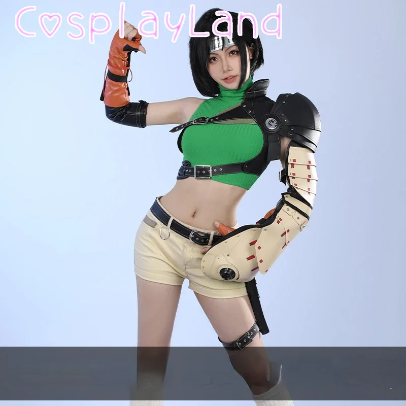 

Disguise Yuffie Kisaragi Cosplay Costume Female FF 7 Yuffie Game Suit Outfit Full Set Halloween Carnival Party Costumes