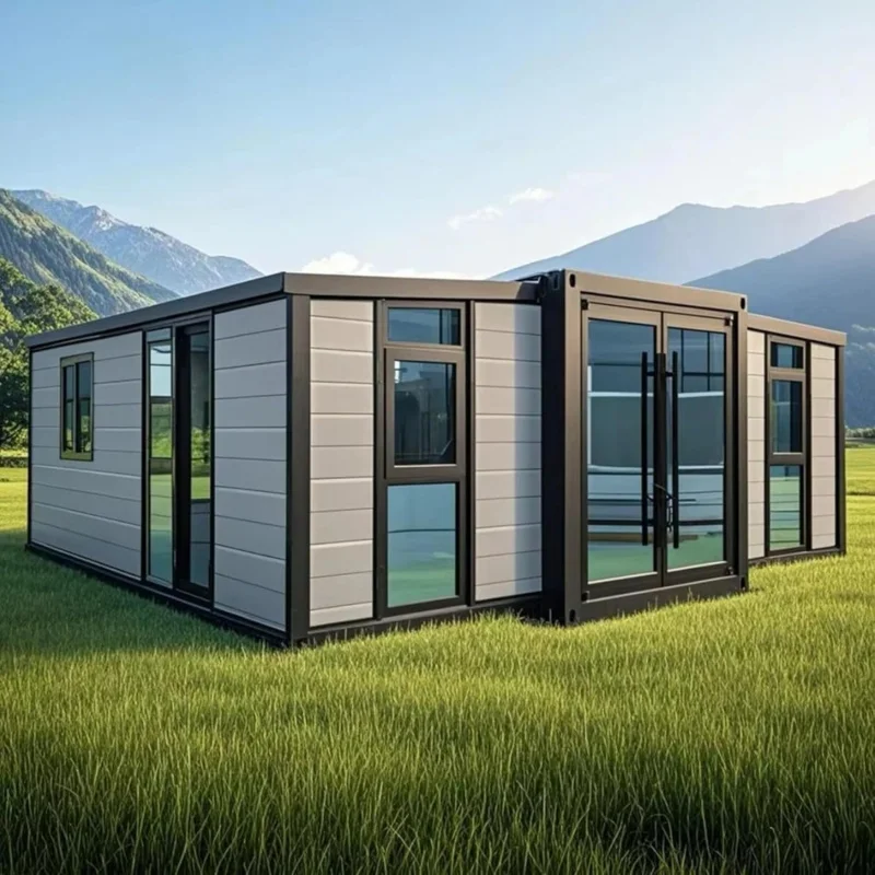 Recipiente expansível de 40/20 pés, casa pequena, vila pré-fabricada, 2-4 quartos com banheiro e cozinha, casa móvel modular para adultos