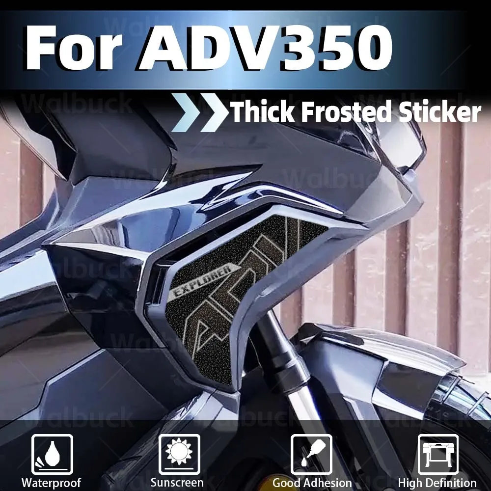 Motorcycle Body Side Stickers Scooter Thick Frosted Protection Anti-Scratch Decals Accessories For ADV 350 ADV350 adv350 2025