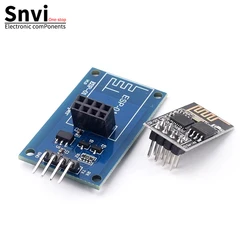 Snvi GREATZT ESP8266 ESP-01 Serial WiFi Wireless Adapter Module 3.3V 5V Esp01 Breakout PCB Adapters Compatible For Arduino