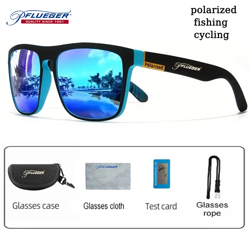 

Pflueger UV400 Fishing Cycling Sunglasses Polarized Lens Anti-Fog Design Sport Sunglasses for Outdoor Activities