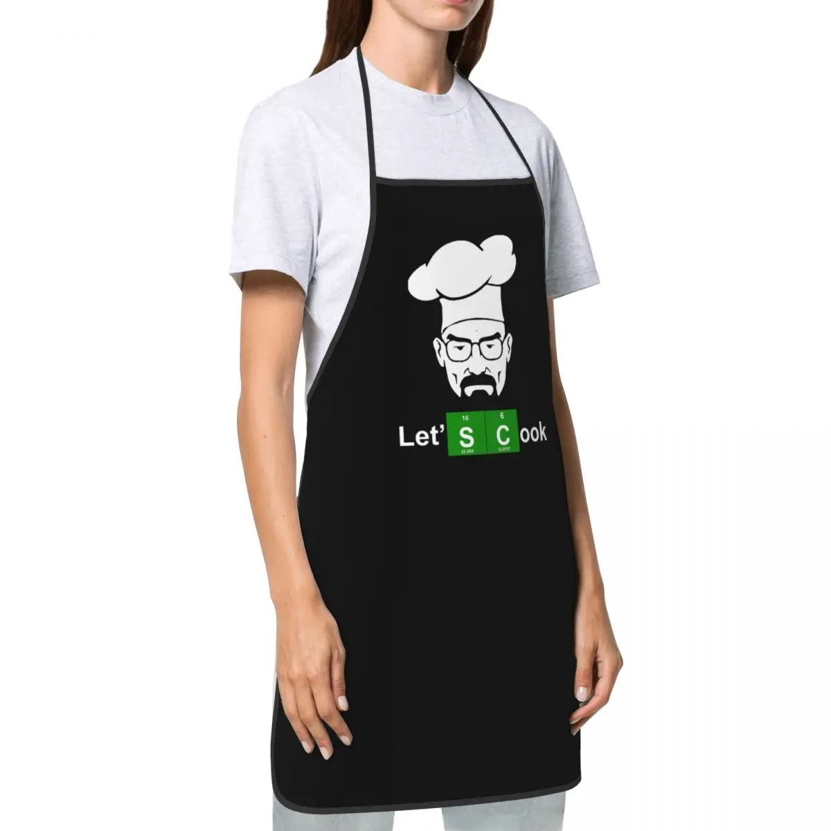 Breaking Bad Let\'s Cook Apron for Women Men Unisex Bib Funny Kitchen Cooking Tablier Cuisine Chef Painting