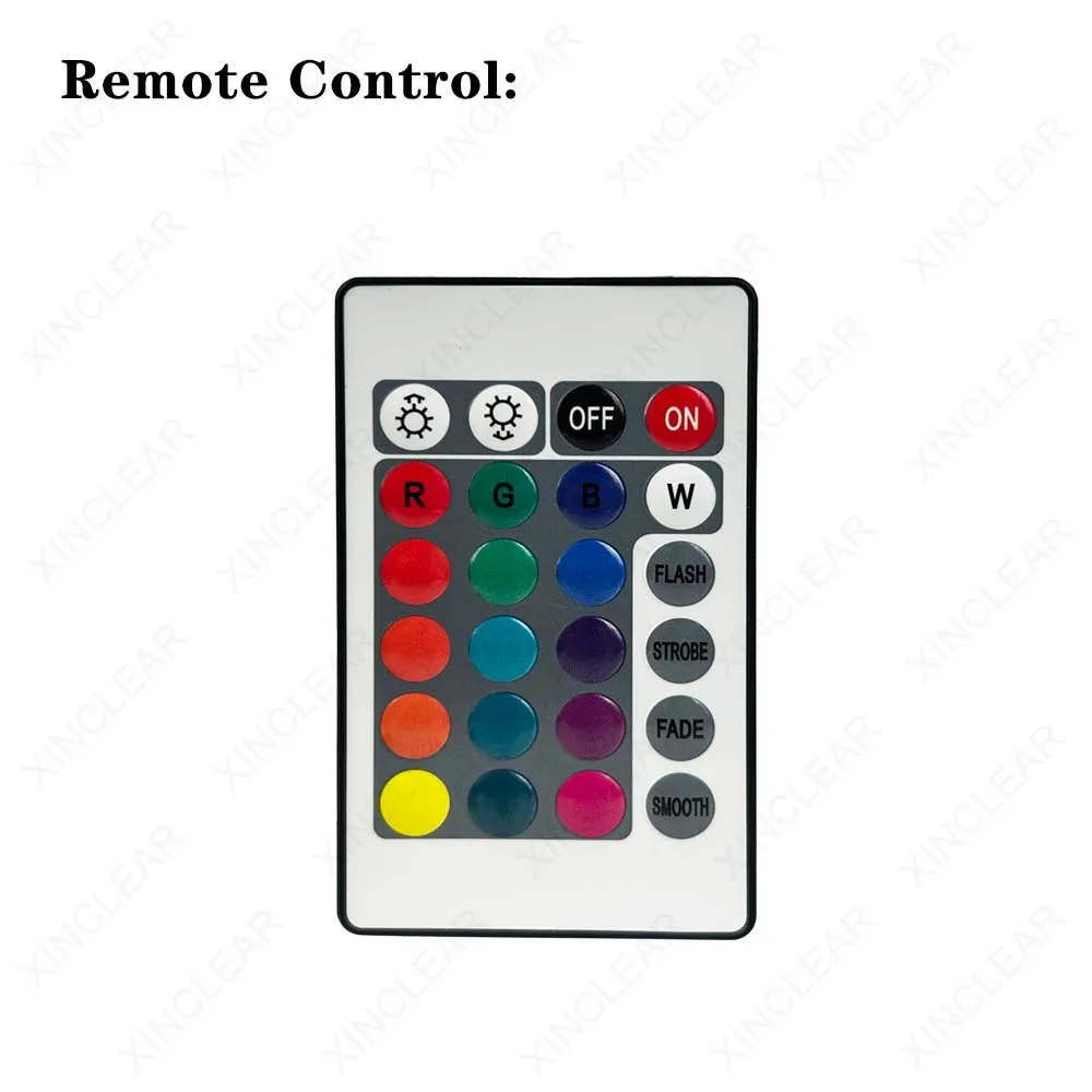 Imagem -05 - Peça 5v Painel de Luz Colorido Rgb de Baixa Tensão Alto Brilho Luz de Faia Luz do Tanque de Peixes Controle Remoto Placa de Fonte de Luz Led 31 mm 1