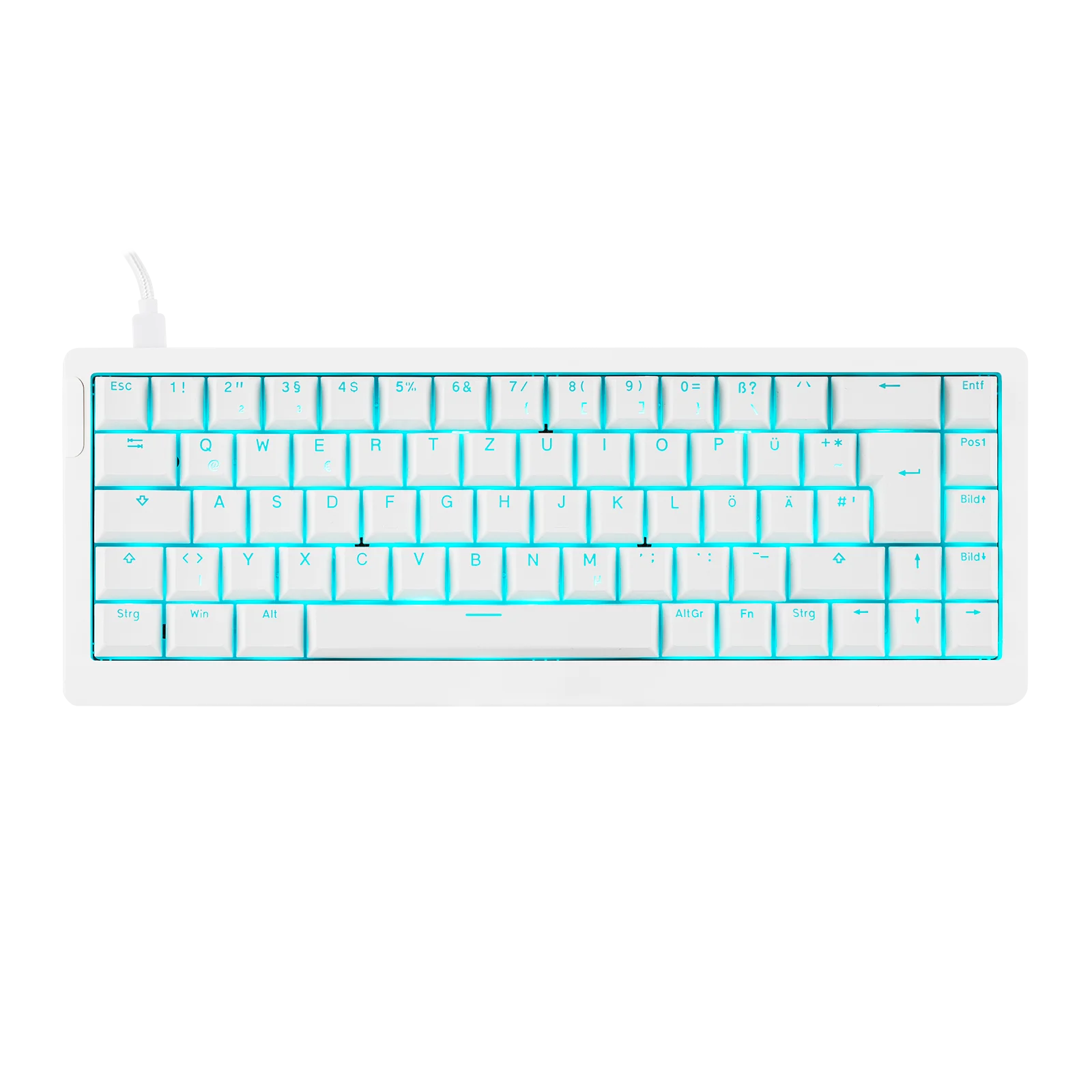 ISO-DE EPOMAKER HE68 Lite 65% German Layout Wired Hall Effect Magnetic Keyboard with SOCD/DKS & Adjustable Trigger