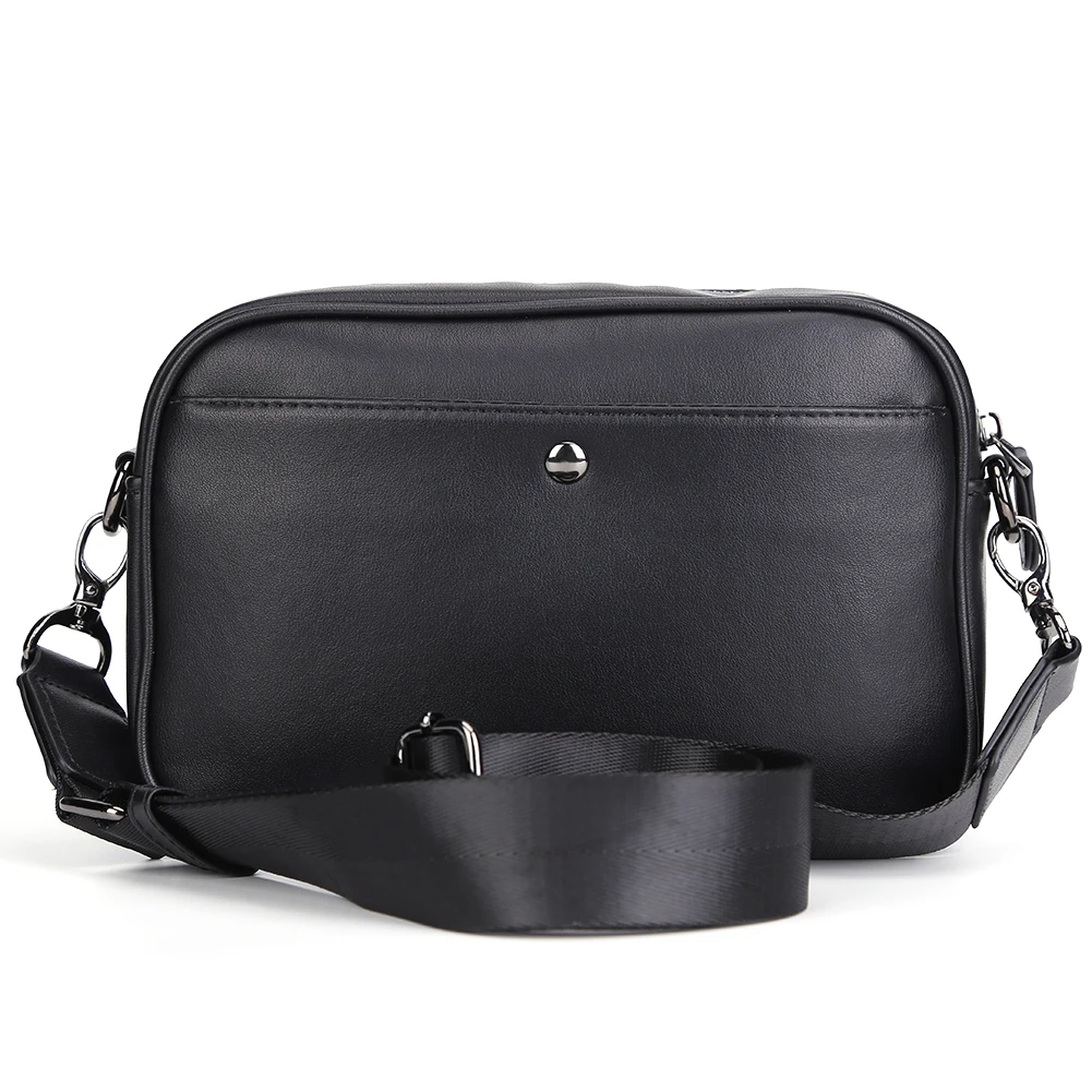 

Casual Business Shoulder Purse Classic Pattern Men Shoulder Crossbody Bag Wide Strap Small Square Plaid Designer Male Sling Bags