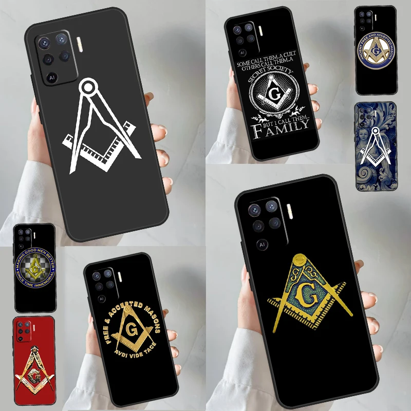 Free And Accepted Masons For OPPO A17 A57 A77 A53 A31 A5 A9 A96 A76 A15 A16 A54 A74 A94 A52 A72 A92 A93 A57s Case