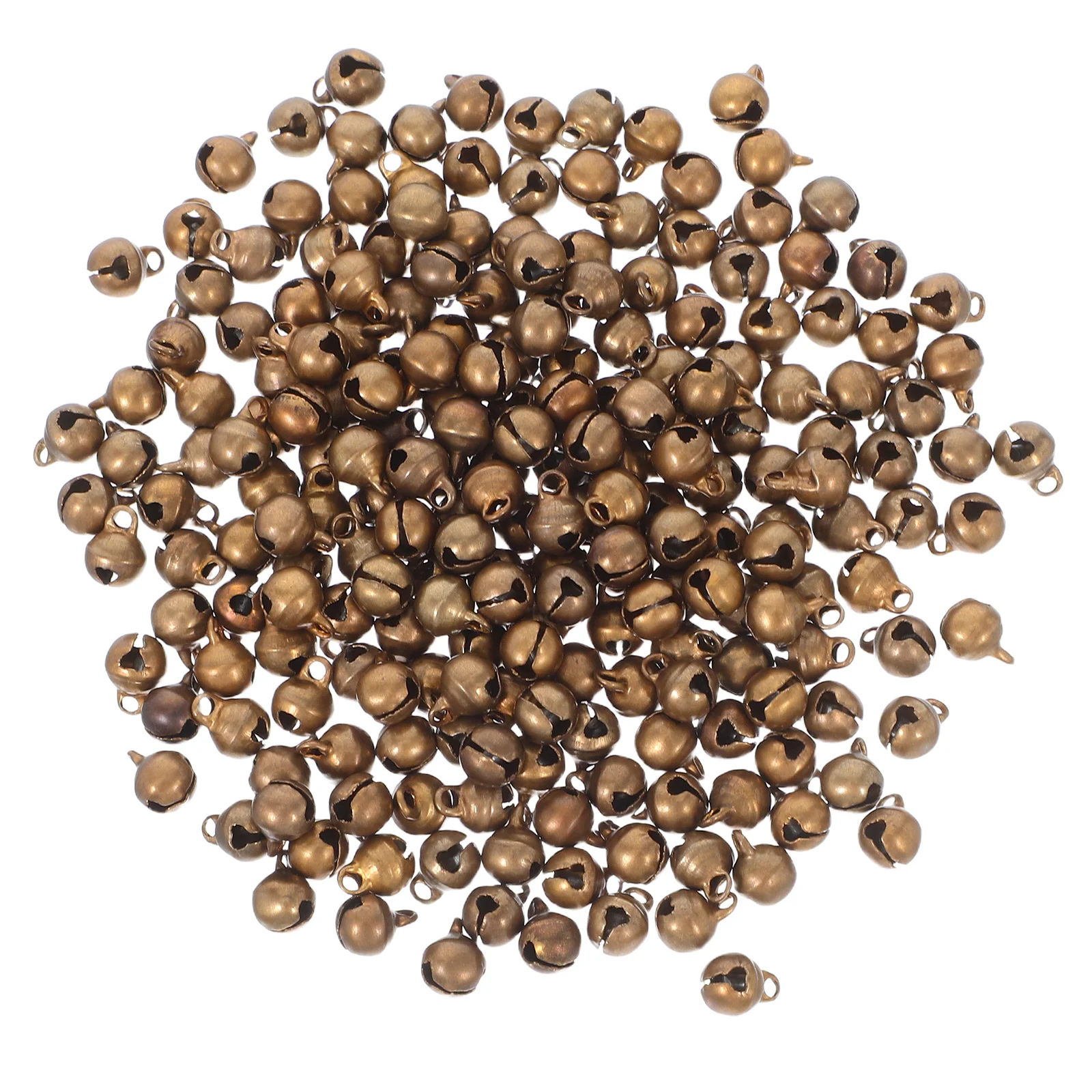 200 قطعة جرس برونزي صغير عتيق جرس جلجل صغير ريفي للحرف اليدوية السائبة دلاية مجوهرات خلخال قلادة أجراس صغيرة للحرف اليدوية #3