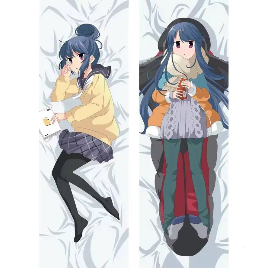 

Camp Anime Shima Laid-Back Rin Body Pillow Case Cover Cosplay Dakimakura Double Side Printed Hing Otaku Waifu