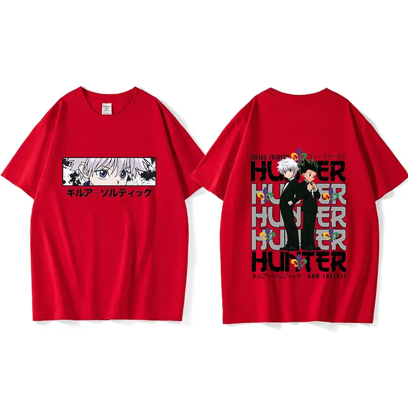 Anime Hunter x Hunter KILLUA ZAOLDYECK Print T Shirt Couple student street sports casual T-shirt