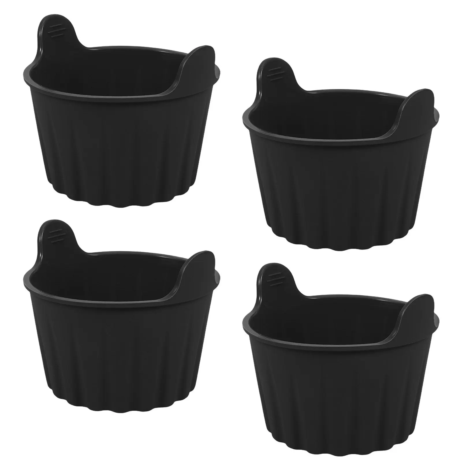 4Pcs Silicone Baking Molds Nonstick Muffin Cups Air Fryer Round Pan Heat Resistant Reusable for Cakes Pastry Cooking Oven Use view 3