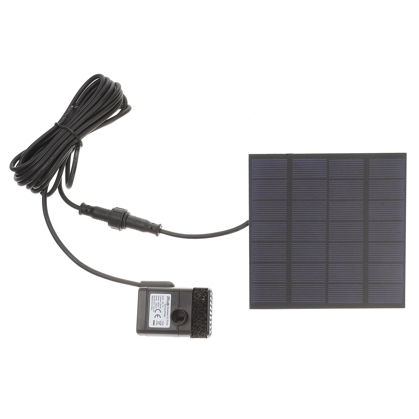 

6V Solar Fountain Small Water Pump Powered Floating for Pool Pond Garden Decor Plastic Shell Increase Humidity Refresh
