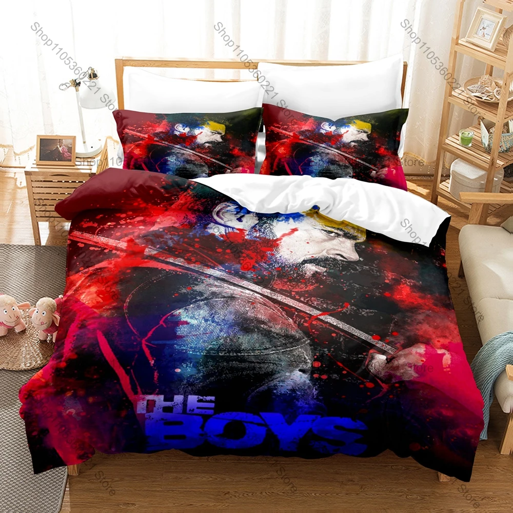 

Action Drama Bedding Set 3Pcs The Boys Exquisite Character Print Stylish Decoration For Series Collectors