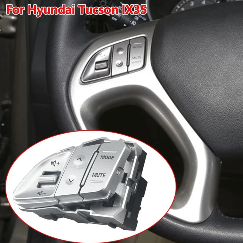 Multi-Function Steering Wheel Button Volume Adjustment Cruise Speed Control Switch For Hyundai Tucson IX35 2010-2015