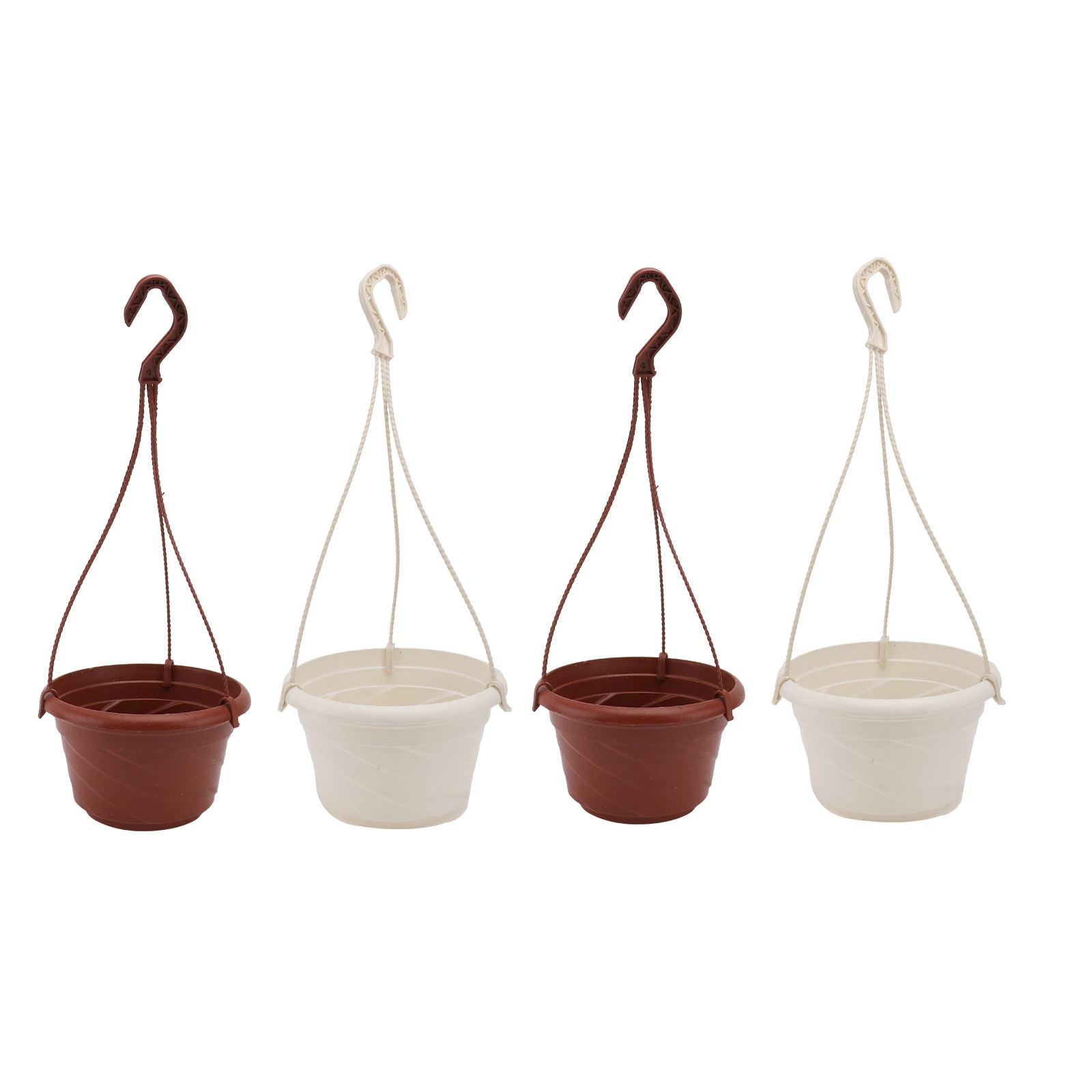 

4 Pcs Hanging Flower Pot Chlorophytum Planter Plastic Container for Decor Study Balcony Office Plant Display