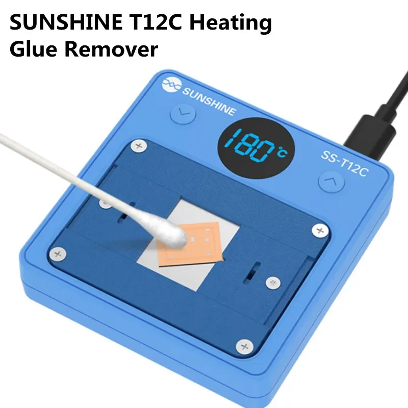 

SUNSHINE SS-T12C IC чип для удаления нагревательного клея для ремонта мобильных телефонов, интеллектуальный инструмент для удаления клея с постоянной температурой