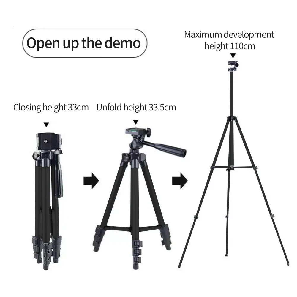 Mobile Phone Portable Tripod, Compatible with Mobile Phone/action Camera/video Recording/selfie/live Broadcast [Aluminum Alloy]