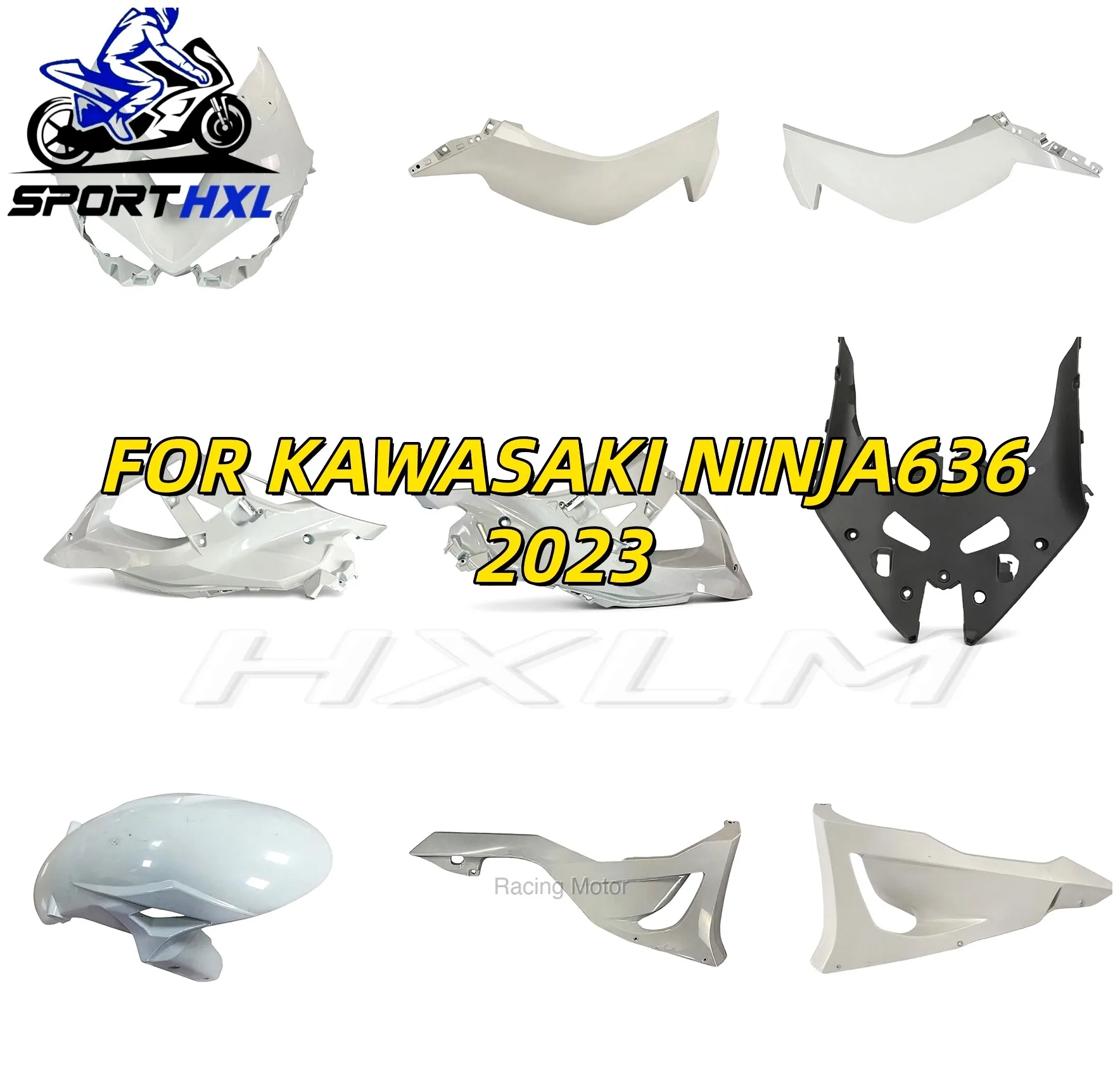 Motorcycle Fairing Body Kit - Rear Upper Tail Seat Fairing Cowl Hydro Dipped Carbon Fiber Finish Pattern For KAWASAKI 636 2023